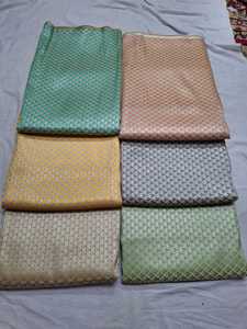 Luxurious 100% Silk Brocade Fabric High Quality Jacquard Embroidered Knitted Textile Printed for Girls' <b>Wedding</b> Bags Metallic - Product Image 5