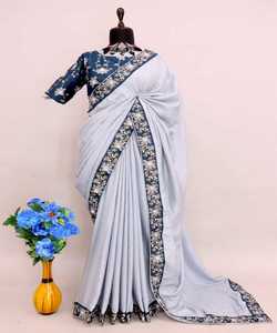 ผ้าซาตินเน็ตทรงหลากหลาย: ชีฟอง Chinon ดูปัตตาที่น่าดึงดูด: รายละเอียดเย็บปักถักร้อยของนักออกแบบเพื่อสไตล์ที่หรูหรา - Product Image 6