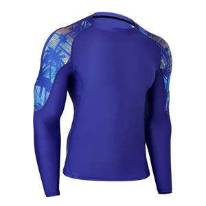 Rash Guard pour hommes manches longues UPF 50 + UV Protection solaire séchage rapide Compression maillots de bain Fitness Gym chemises - Product Image 1
