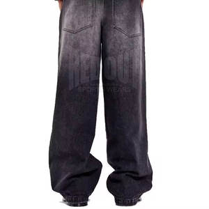 Precio razonable Hombres Baggy Jeans para la venta Color sólido Hombres Baggy Jeans bolsillos personalizados Baggy Jeans - Product Image 4