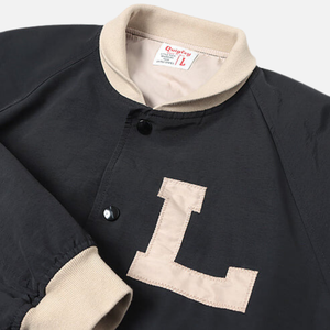 Blousons universitaires personnalisés grande taille avec broderie lettre L, manches longues en PU, style bomber Letterman hiver, Hip Hop - Product Image 3