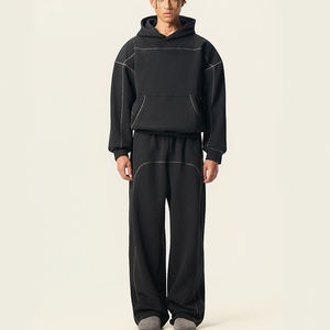 เสื้อฮู้ดดี้พิมพ์ลายผู้ชาย ผ้าคอตตอนหนา 350 GSM ทรงโอเวอร์ไซส์ ทรงปกติ สวมใส่สบาย ใส่ได้ทุกวัน  โลโก้ด้านหน้าแบบกำหนดเอง  ผลิตจากวัสดุที่เป็นมิตรต่อสิ่งแวดล้อม เหมาะสำหรับฤดูใบไม้ร่วง - Product Image 4