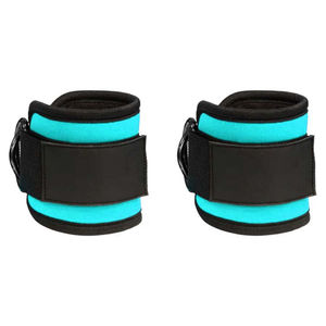 Tobilleras Rojas acolchadas de nailon de neopreno personalizadas, correa de tobillo para ejercicio de entrenamiento de gimnasio con anillo en D para máquinas de cable de levantamiento de pesas - Product Image 5