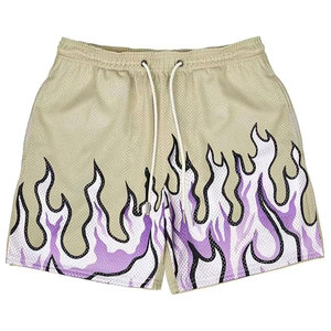 Pantalones cortos deportivos de secado rápido para hombre, pantalones cortos informales con estampado de nombre de equipo en blanco - Product Image 6