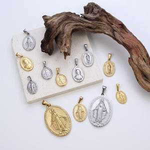 Colgantes religiosos católicos <span class=keywords><strong>de</strong></span> 18 quilates personalizados, colgantes <span class=keywords><strong>de</strong></span> <span class=keywords><strong>Virgen</strong></span> <span class=keywords><strong>de</strong></span> <span class=keywords><strong>Guadalupe</strong></span>, <span class=keywords><strong>Virgen</strong></span> María, para fabricación <span class=keywords><strong>de</strong></span> joyas DIY - Product Image 6