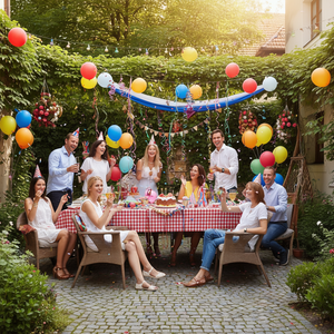 Camiseta con la frase 'Feliz Cumpleaños' en checo, para viajes y fiestas - Product Image 1