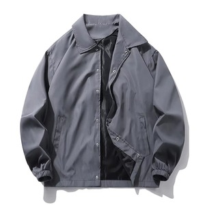 High quality fashion trendy sports winter waterproof windproof lightweight solid color custom logo outdoor unisex coaches <b>jacket</b> - Product Image 6