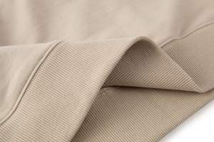 Automne et hiver Couples sweats pur coton solide rétro col rond pull haut pour hommes, pull Simple vêtements de sport décontractés - Product Image 4