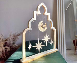 Decoración del Hogar de Tamaño Pequeño para el Festival de Eid Mubarak, Adorno Colgante de Pared para Eid Ramadán - Product Image 6