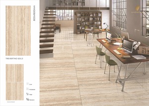 Vistaar Carreaux de porcelaine brillants brun tabac 800x1600mm pour intérieurs d'hôtel Céramique - Product Image 3