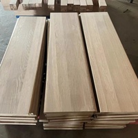 Bande de roulement d'escalier en bois massif de chêne blanc moderne conception traditionnelle de Bullnose pour la balustrade intérieure marches en bois ZSZST-03 d'escalier