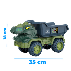 Camion Giocattolo a Frizione in Plastica a Forma di Dinosauro per Bambini e Ragazzi - Product Image 3