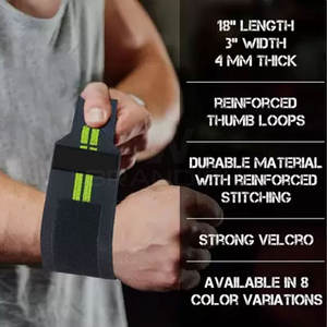 Muñequera de levantamiento de pesas ajustable con logotipo personalizado, muñequera de levantamiento de pesas de alta calidad de tendencia OEM - Product Image 5