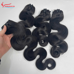 Hot Unprocessed Vietnamese Remy Virgin Human Hair Extensions 3 PCS Lot Natural <b>Wave</b> <b>Body</b> <b>Wave</b> Afro Curl Best Bundles for - Product Image 4