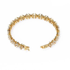 Fabulous 18K <b>Gold</b> Lab Grown Diamond Bracelet & <b>Bangle</b> - Product Image 1