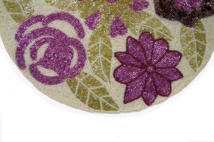 Posavasos duradero con cuentas sin manchas para uso diario, posavasos con cuentas hechos a mano para decoración de mesa - Product Image 2