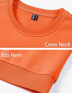 Precio de fábrica Hombres Otoño Invierno Sudadera Cuello redondo clásico Jersey de manga larga Cálido Casual Fleece Ropa deportiva Diseño personalizado - Product Image 3