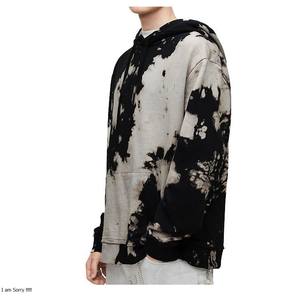 Vente en gros sweat à capuche pour hommes en coton mélangé tie dye avec logo personnalisé sweat à capuche style français imprimé tie dye pour hommes - Product Image 2