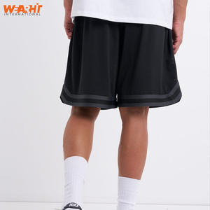 Pantalones cortos atléticos para correr de alta calidad, pantalones cortos deportivos de baloncesto de secado rápido de doble capa personalizables, conjunto de cordón medio High Street - Product Image 5
