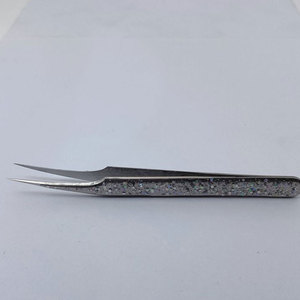 Couleur personnalisée avec pince à épiler multi-paillettes Produit le plus vendu Pince à épiler d'extension de cils en acier inoxydable - Product Image 5