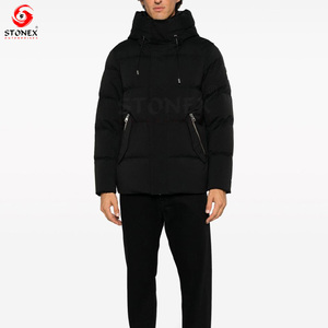 Best Quality Pakistan Manufactured Winter <b>Warm</b> Hooded Puffer <b>Jacket</b> with Canvas Fabric and Pockets-Latest Design Men's - Product Image 2