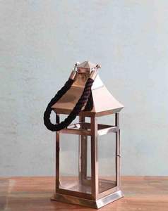 Lanterne à bougie en acier inoxydable faite à la main avec un savoir-faire artisanal et des finitions haut de gamme pour une décoration intérieure sophistiquée - Product Image 6