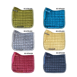 Tapis de selle de dressage en soie premium matelassé, respirant, séchage rapide, doux, absorbant les chocs pour l'équitation - Product Image 5