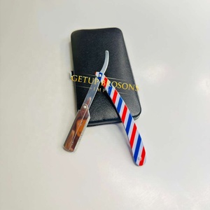 Single <b>Blade</b> Stainless Steel Men's Wet Shaving Professional Safety <b>Razor</b> multi color design Spine Customizable Private Label - Product Image 4