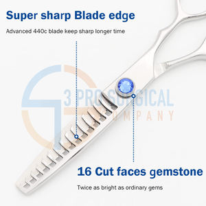 El mejor juego de tijeras de peluquero asequible de alta calidad 3PRO Disponible en todos los colores básicos y tamaños básicos Cabello de peluquero de acero inoxidable - Product Image 6