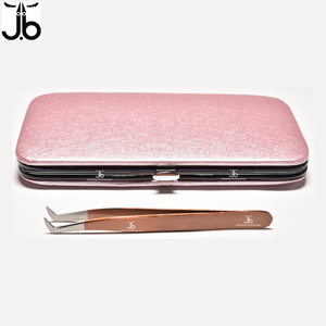 Jackbilly Enterprises JB-DT-1716 Private Label Custom Volume Eyelash Extension Tweezers Stainless Steel Wholesale Vendors - Product Image 2