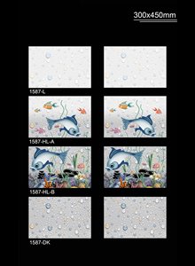 Azulejos 300x450mm Amplia gama de varios acabados superficiales 8mm de espesor para azulejos de pared y suelo de cocina para un aspecto decorativo - Product Image 4