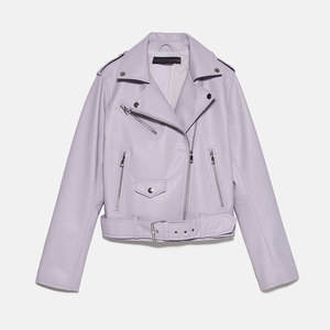 Chaqueta de cuero elegante para mujer superventas, chaqueta de cuero de alta calidad de señora para exteriores con relleno de algodón, suministro al por mayor - Product Image 1