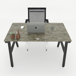 Modern Minimalist 120x70cm <b>Foldable</b> <b>Office</b> <b>Desk</b> with Iron Legs-HBAC004 - Product Image 2