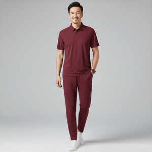 Survêtement thermique uni en coton 100% imperméable brodé avec logo personnalisé pour homme, style plaid, hiver 2 - Product Image 1