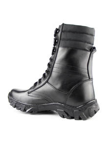 Bottes tactiques d'hiver en cuir véritable pour hommes, chaussures de randonnée, d'escalade et de sport de plein air avec embout en acier - Product Image 4