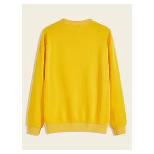 Nueva sudadera de manga larga con estampado de transferencia de calor de Color sólido para hombre 100% algodón personalizar cuello redondo ecológico Anti-Pilling - Product Image 6