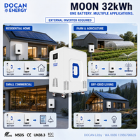 Stock UE Docan 32kWh 48kWh Système de stockage d'énergie domestique 51.2V 628ah 942ah Batterie de secours solaire LiFePO4 pour l'alimentation de toute la maison
