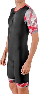Unisex Custom Triathlon Racing Skin Suit Waterproof Breathable with Front Logo Printed Techniques Chest Zip - Product Image 3
