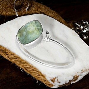 Ensemble de lunettes en argent sterling 925 massif Labradorite naturelle Bague en forme de coussin Bijoux faits à la main Prix de gros Fournisseurs - Product Image 4