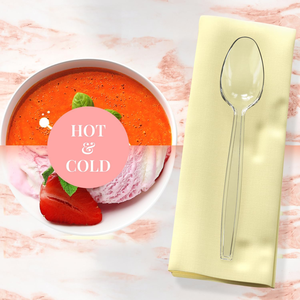 Heavy Duty <b>PS</b> PP PLA Disposable Cutlery Set Clear Forks Spoons Knives BPA-Free Heat Resistant Biodegradable Eco-Friendly Food - Product Image 6