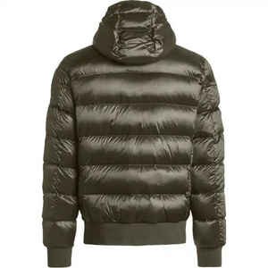 Vêtements d'extérieur Veste imperméable personnalisée pour hommes Bomber d'hiver brillant Vestes à capuche chaudes et épaisses pour hommes et femmes - Product Image 6