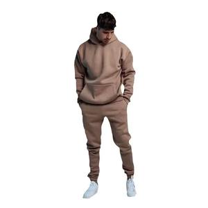 Ensembles de survêtement d'hiver 2 pièces pour hommes de base 100% coton respirant séchage rapide Streetwear Gym Fitness Sportswear - Product Image 1