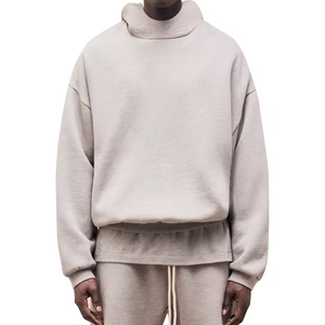 OEM Custom <b>Men's</b> Cotton/Polyester Heavyweight Solid Winter <b>Hoodies</b> Digital Printing Oversized Streetwear Pullover - Product Image 6