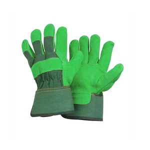 Custom Logo Cow Split Leather Working <b>Gloves</b> Working Canadian Rigger <b>Gloves</b> Leather <b>Gloves</b> From Pakistan - Product Image 4
