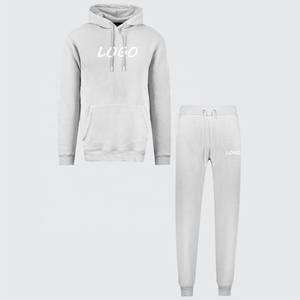 Ensemble de sweat à capuche deux pièces sweat-shirt fabriqué en 100% coton de haute qualité survêtement décontracté ensemble de vêtements de sport pour hommes avec motif de logo personnalisé - Product Image 4