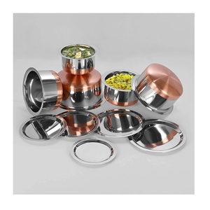 Fabricante de olla de cocina de acero Olla de comida hecha a mano de calidad superior Forma redonda Olla de cocina de lujo de acero inoxidable - Product Image 4