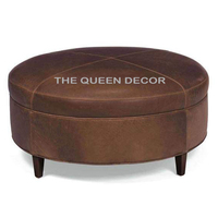 Pouf pouf de luxe nordique meilleure qualité tissu velours pouf chaise cadre doré tabouret pour chambre salon
