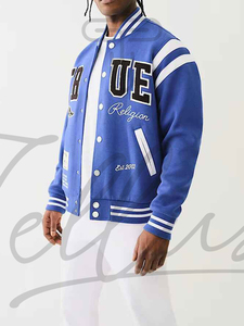 Chaqueta Universitaria de Invierno de Alta Calidad para Hombre y Mujer, Logotipo Bordado en la Parte Delantera, Personalizable, Poliéster/Algodón Transpirable - Product Image 6