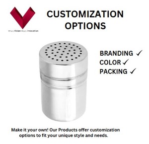 เครื่องปั่นเครื่องเทศสแตนเลสสำหรับฤดูที่เขย่าอย่างมีสไตล์โรยด้วยเหล็กเครื่องปั่นที่เพรียวบางงานฝีมือ SS - Product Image 3