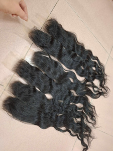 Extensions de cheveux vietnamiens vierges 100% de haute qualité dentelle HD ondulée naturelle 2x6 fermetures tailles 22in 24in 26in brut du Vietnam - Product Image 4